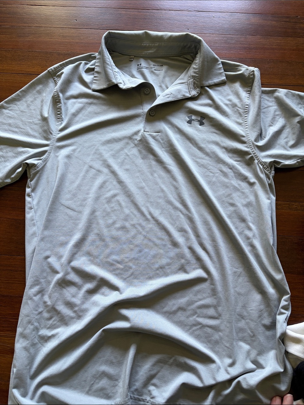 Under Armour Light Gray Short-Sleeve Polo